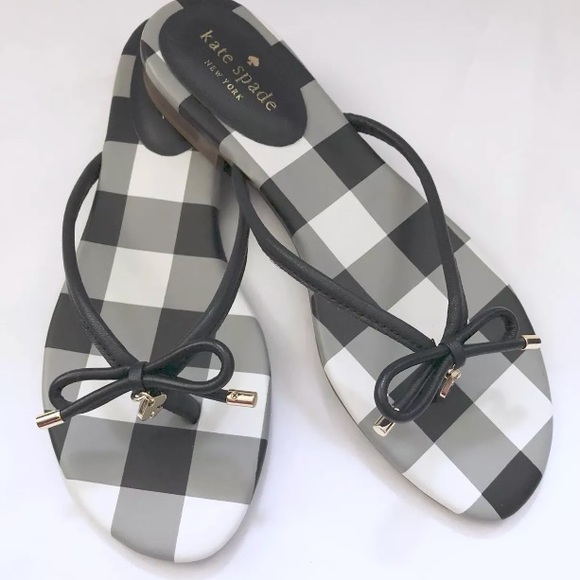 ❌SOLD❌ KATE SPADE ♠️ Sz 8.5 Mistic Plaid Flip Flop - Picture 2 of 6